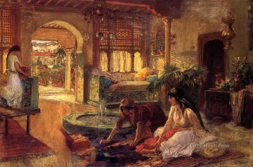  orientalista Pintura al %C3%B3leo - Interior orientalista Frederick Arthur Bridgman